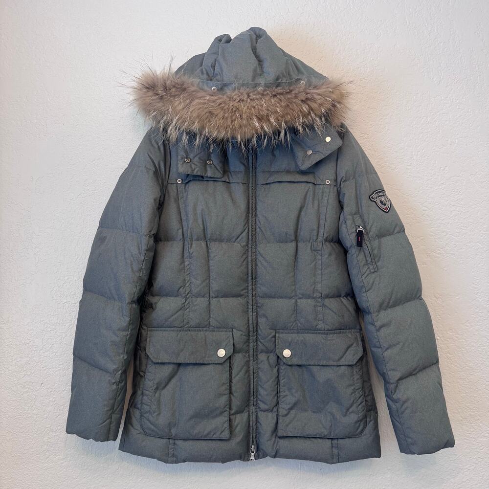 Bogner Fire And Ice Parka Coat Individual Down Raccoon Fur Trim Detachable Hood - Picture 2 of 16